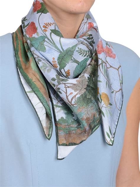 gucci tree of life silk scarf|gucci silk scarf vintage.